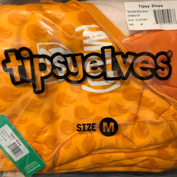 Tipsy Elves Taco Bell Happy Friendsgiving UNISEX Sweater Collector’s Item - Picture 4 of 7